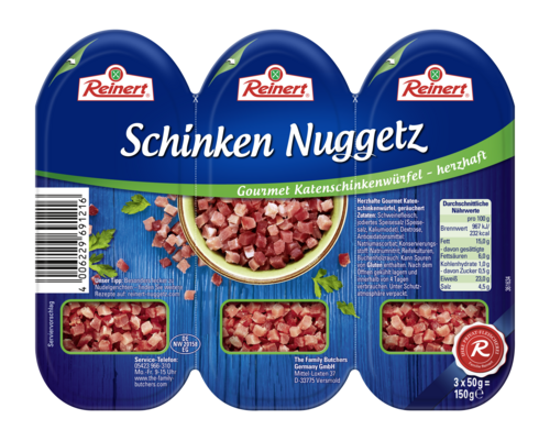 69121 Reinert Nuggetz herzhaft 150g RGB ohne MHD